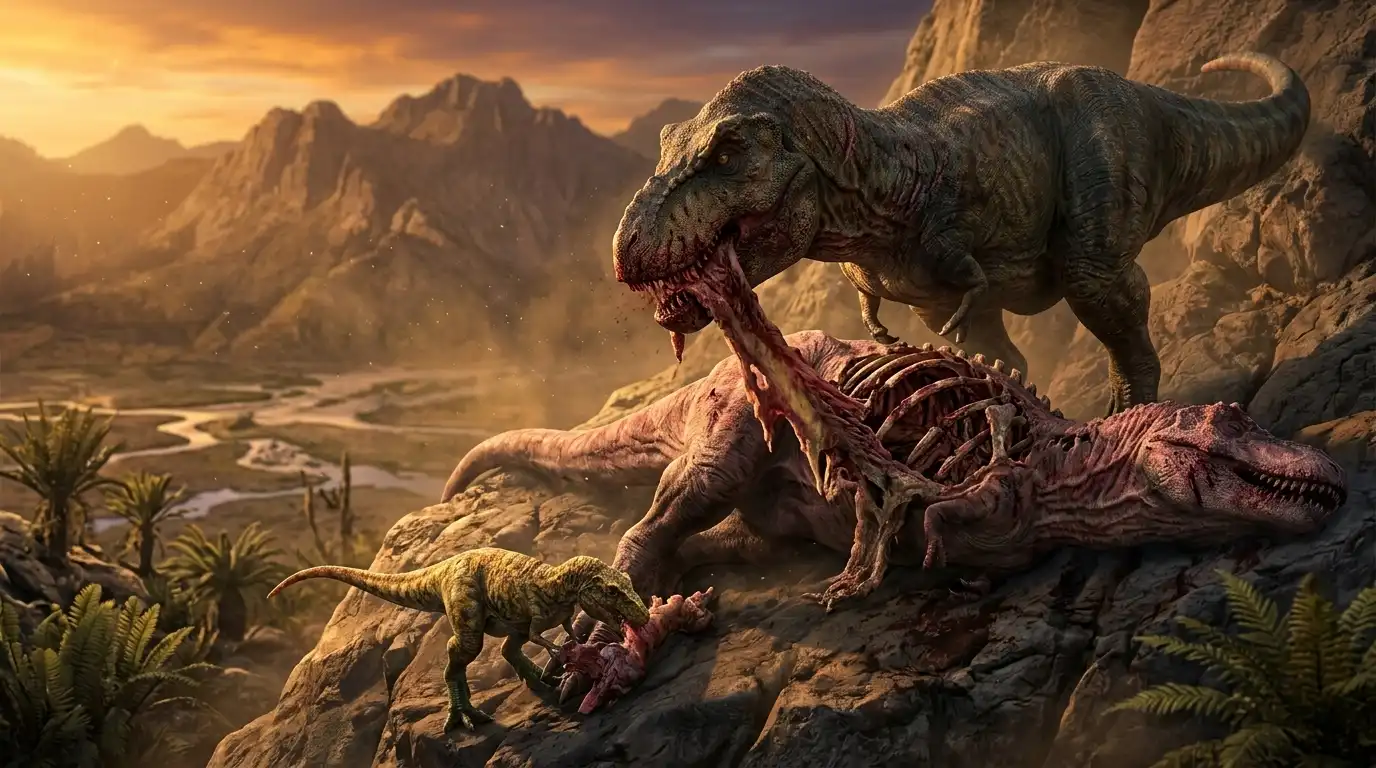 Tiranossauro Rex necrófago: fóssil com 75 milhões de anos prova que T. rex comia carcaças de parentes
